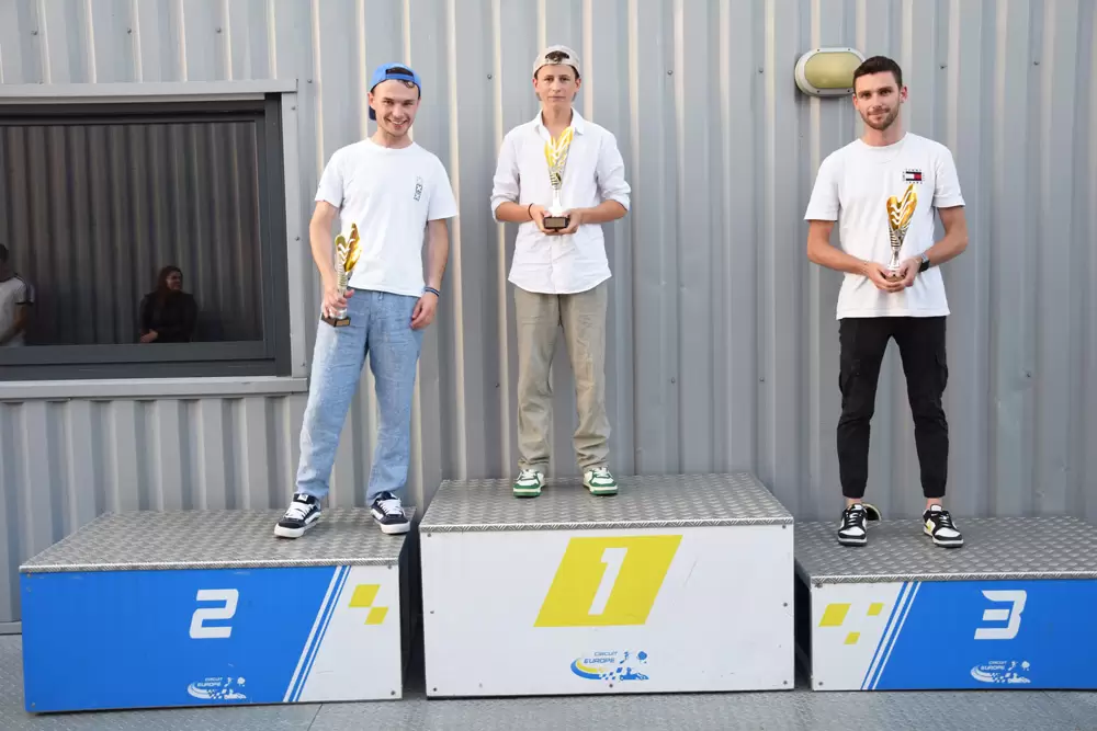 les 3 vainqueurs de la Sun Kart du 1er août 202