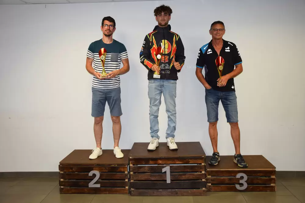 Le podium de la Sun Kart du samedi 25 juillet 2024 