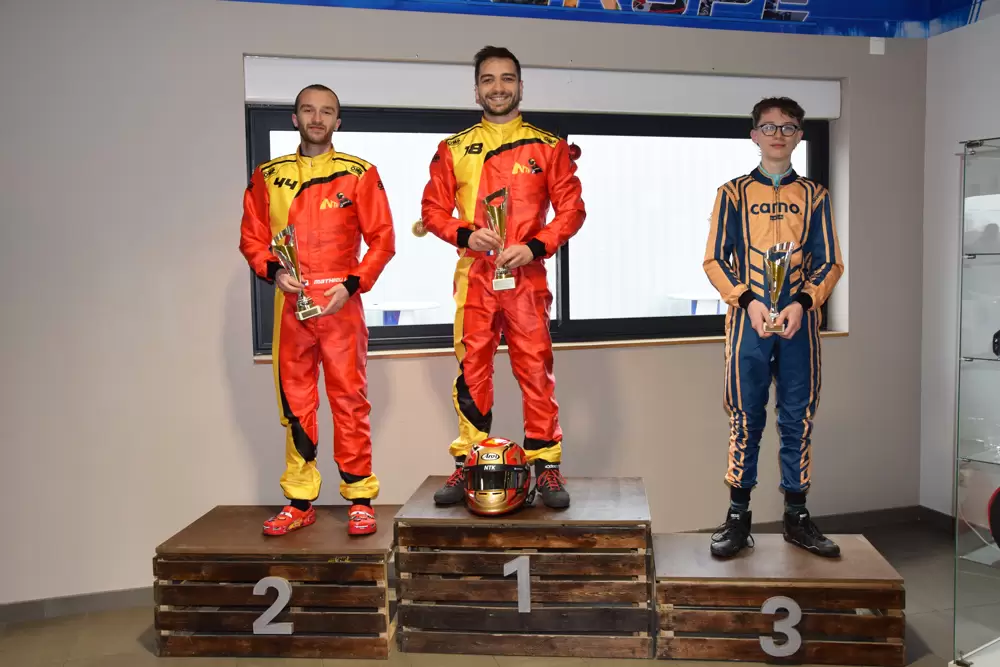 les 3 vainqueurs de la course du Téléthon 20